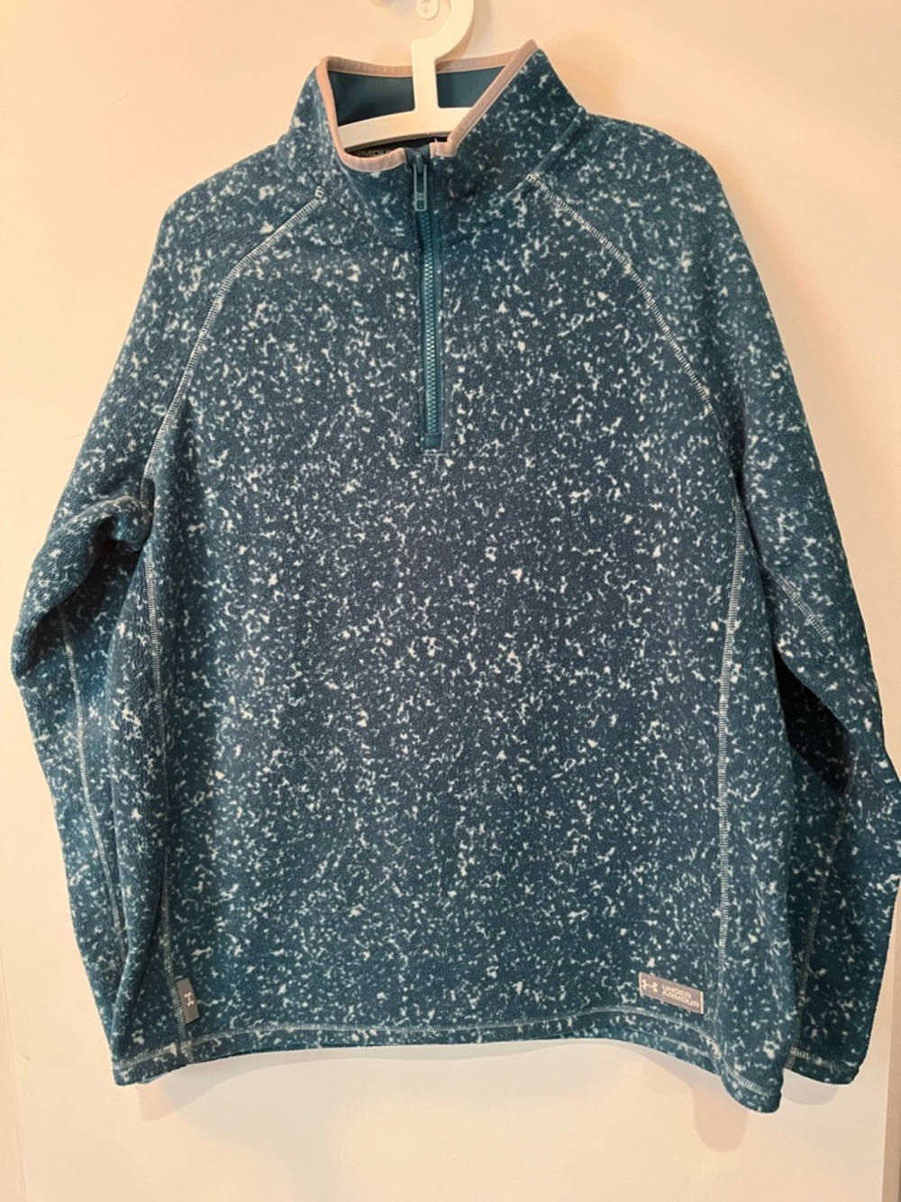 Under Armour printed turbo 1/4 zip fleece top